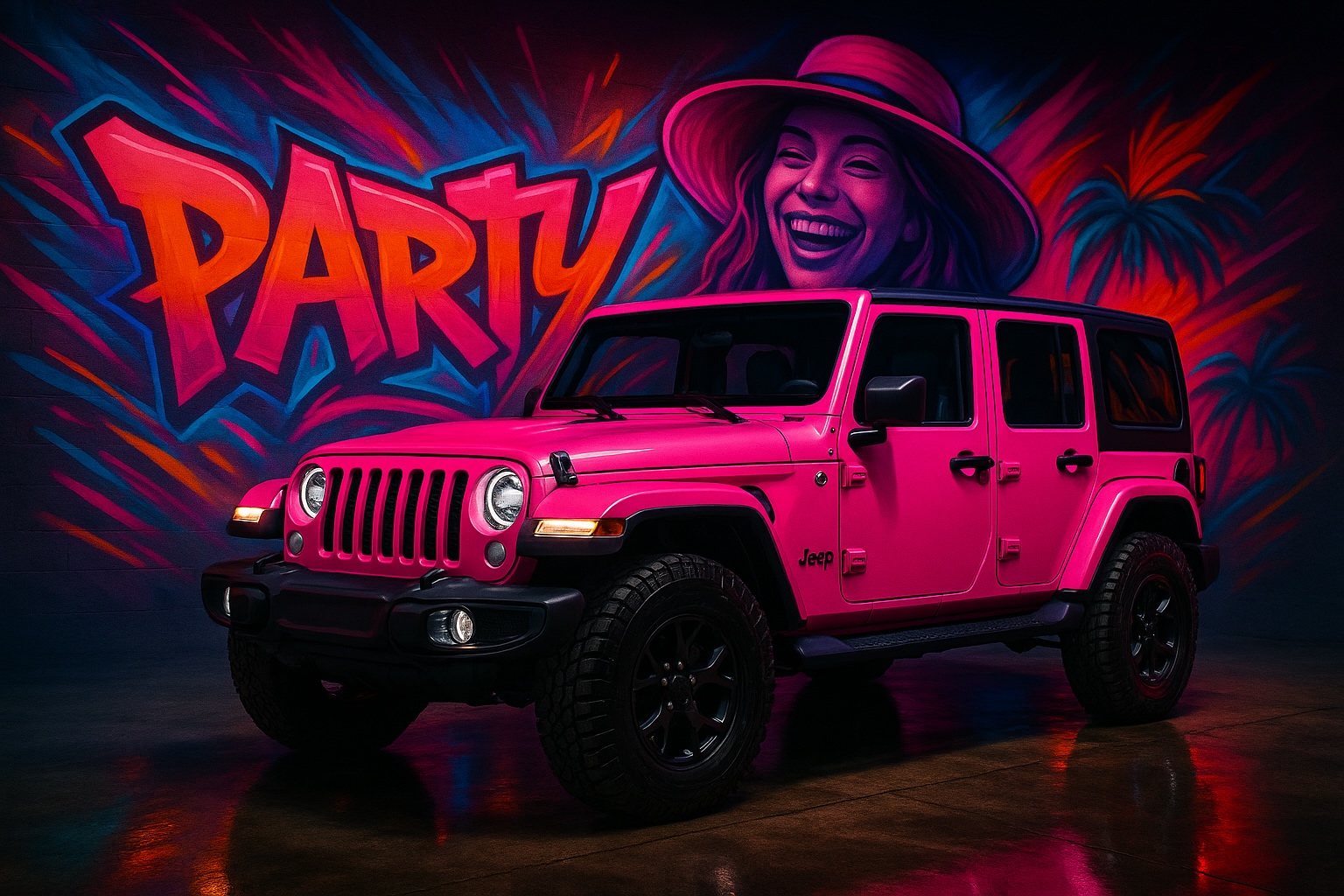 When One Creator With A Pink Jeep Brings Her Audience To The Island