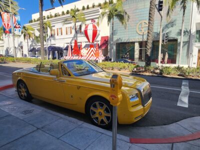A Couple Of Cool Cars I Saw in Beverly Hills Walking Rodeo Drive