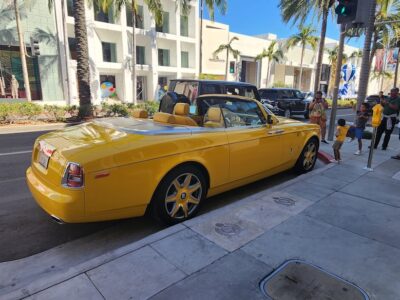 A Couple Of Cool Cars I Saw in Beverly Hills Walking Rodeo Drive