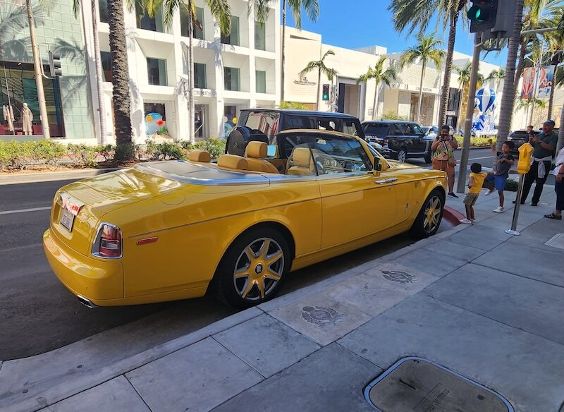 A Couple Of Cool Cars I Saw in Beverly Hills Walking Rodeo Drive