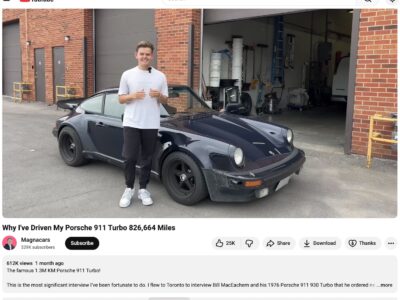 The 1976 Porsche 911 Turbo Driven 826,664 Miles — The Legend From YouTube