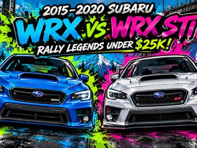 2015–2020 Subaru WRX vs. WRX STI: Rally Legends You Can Still Buy for Under $25K!